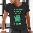 Autism Awareness Neurodiversity Teacher Frog I May Have A Touch Of The Tism Neurodivergent Small Men's V-Neck T-Shirt, gift for family, gift for coworker Autism Awareness Neurodiversity Teacher Frog I May Have A Touch Of The Tism Neurodivergent Small Men's V-Neck T-Shirt, gift for family, gift for coworker