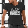 Avoid Negativity Math Teacher Men's V-Neck T-Shirt, gift for family, gift for coworker