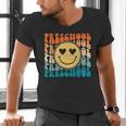 Back To School Groovy Smile Preschool Teachers Students Kids Men's V-Neck T-Shirt, gift for family, gift for coworker Back To School Groovy Smile Preschool Teachers Students Kids Men's V-Neck T-Shirt, gift for family, gift for coworker
