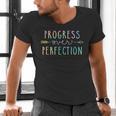 Back To School Progress Over Perfection Motivational Teacher Men's V-Neck T-Shirt, gift for family, gift for coworker Back To School Progress Over Perfection Motivational Teacher Men's V-Neck T-Shirt, gift for family, gift for coworker