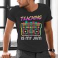 Back To School Retro Teaching Is My Jam 80s Teacher Boombox Men's V-Neck T-Shirt, gift for family, gift for coworker Back To School Retro Teaching Is My Jam 80s Teacher Boombox Men's V-Neck T-Shirt, gift for family, gift for coworker
