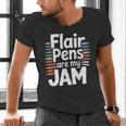 Back To School Teacher Flair Pens Are My Jam Men's V-Neck T-Shirt, gift for family, gift for coworker Back To School Teacher Flair Pens Are My Jam Men's V-Neck T-Shirt, gift for family, gift for coworker