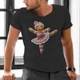Ballet Dancer Gingerbread Christmas Dance Teacher Girl Women Men's V-Neck T-Shirt, gift for family, gift for coworker Ballet Dancer Gingerbread Christmas Dance Teacher Girl Women Men's V-Neck T-Shirt, gift for family, gift for coworker