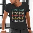 Baseball Math Sports Double Play Teacher School 2022 Men's V-Neck T-Shirt, gift for family, gift for coworker