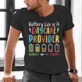 Battery Life Of Daycare Provider Childcare Teacher Men's V-Neck T-Shirt, gift for family, gift for coworker Battery Life Of Daycare Provider Childcare Teacher Men's V-Neck T-Shirt, gift for family, gift for coworker