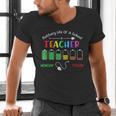 Battery Life Of A School Teacher Monday To Friday For Men Women Men's V-Neck T-Shirt, gift for family, gift for coworker Battery Life Of A School Teacher Monday To Friday For Men Women Men's V-Neck T-Shirt, gift for family, gift for coworker