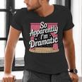 Best Theatre Art For Men Women Musical Drama Teacher Theater Men's V-Neck T-Shirt, gift for family, gift for coworker