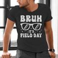 Bruh It's Field Day Teacher Boys Girls Kids Happy Field Day Men's V-Neck T-Shirt, gift for family, gift for coworker