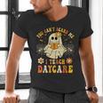 You Can’t Scare Me I Teach Daycare Teacher Halloween Ghost Men's V-Neck T-Shirt, gift for family, gift for coworker