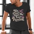You Can't Scare Me I Teach Preschool Teacher Halloween Witch Men's V-Neck T-Shirt, gift for family, gift for coworker