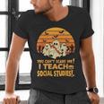You Can't Scare Me I Teach Social Studies Teacher Halloween Men's V-Neck T-Shirt, gift for family, gift for coworker You Can't Scare Me I Teach Social Studies Teacher Halloween Men's V-Neck T-Shirt, gift for family, gift for coworker