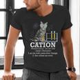 Cation Chemistry Humor Science Teacher Cat Pun Men's V-Neck T-Shirt, Science Teacher Shirts, gift for family, gift for coworker