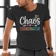 Chaos Coordinator Teacher Student Back To School 2025 Men's V-Neck T-Shirt, gift for family, gift for coworker