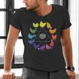 Chicken Themed Color Wheel Educational Art Teacher Artist Men Women Girls Kids Men's V-Neck T-Shirt, gift for family, gift for coworker Chicken Themed Color Wheel Educational Art Teacher Artist Men Women Girls Kids Men's V-Neck T-Shirt, gift for family, gift for coworker