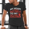 Childcare My Heart Belongs To Children Daycare Teacher Men Women Men's V-Neck T-Shirt, gift for family, gift for coworker