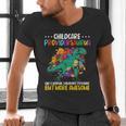 Childcare Providersaurus Daycare Teachers Men's V-Neck T-Shirt, gift for family, gift for coworker