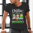 Chillin With My Pre-K Snowmies Christmas Teacher Xmas Men's V-Neck T-Shirt, gift for family, gift for coworker Chillin With My Pre-K Snowmies Christmas Teacher Xmas Men's V-Neck T-Shirt, gift for family, gift for coworker