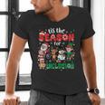 Christmas Sped Teacher Tis The Season For Inclusion Women Men's V-Neck T-Shirt, gift for family, gift for coworker