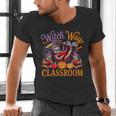 Way To Classroom Halloween Witch Three Cute Sloths Teacher Men's V-Neck T-Shirt, gift for family, gift for coworker Way To Classroom Halloween Witch Three Cute Sloths Teacher Men's V-Neck T-Shirt, gift for family, gift for coworker