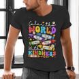 Color The World With Kindness Crayon Positivity Teacher Men's V-Neck T-Shirt, gift for family, gift for coworker Color The World With Kindness Crayon Positivity Teacher Men's V-Neck T-Shirt, gift for family, gift for coworker