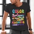 Color The World With Kindness Teachers Back To School Men's V-Neck T-Shirt, gift for family, gift for coworker Color The World With Kindness Teachers Back To School Men's V-Neck T-Shirt, gift for family, gift for coworker