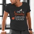 Computer Teacher Halloween Spooky Men Women Kids Men's V-Neck T-Shirt, gift for family, gift for coworker Computer Teacher Halloween Spooky Men Women Kids Men's V-Neck T-Shirt, gift for family, gift for coworker