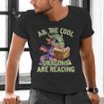 All The Cool Dragons Are Reading Dragon Teacher Men's V-Neck T-Shirt, gift for family, gift for coworker All The Cool Dragons Are Reading Dragon Teacher Men's V-Neck T-Shirt, gift for family, gift for coworker