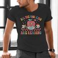 All The Cool Kids Are Reading Book Reading Teacher School Men's V-Neck T-Shirt, gift for family, gift for coworker