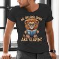 All The Cool Lions Are Reading Lion Teacher Men Women Kids Men's V-Neck T-Shirt, gift for family, gift for coworker All The Cool Lions Are Reading Lion Teacher Men Women Kids Men's V-Neck T-Shirt, gift for family, gift for coworker