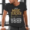 Cool Music Teacher Art For Men Women School Orchestra Coach Men's V-Neck T-Shirt, gift for family, gift for coworker