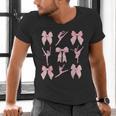 Coquette Bow Ballet Dance Teacher Coquette Women Dancing Men's V-Neck T-Shirt, gift for family, gift for coworker Coquette Bow Ballet Dance Teacher Coquette Women Dancing Men's V-Neck T-Shirt, gift for family, gift for coworker