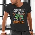 Creepin It Real Monster School Teacher Principal Halloween Men's V-Neck T-Shirt, gift for family, gift for coworker Creepin It Real Monster School Teacher Principal Halloween Men's V-Neck T-Shirt, gift for family, gift for coworker