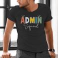 Cute Admin Squad Crew Team Back To School Teacher For Men Women Men's V-Neck T-Shirt, gift for family, gift for coworker Cute Admin Squad Crew Team Back To School Teacher For Men Women Men's V-Neck T-Shirt, gift for family, gift for coworker