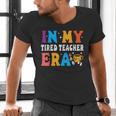 Cute Coffee Glass Face Happy Day In My Tired Teacher ERA For Men Women Men's V-Neck T-Shirt, gift for family, gift for coworker Cute Coffee Glass Face Happy Day In My Tired Teacher ERA For Men Women Men's V-Neck T-Shirt, gift for family, gift for coworker
