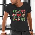 Cute Coquette Pencil Bow Christmas School Teacher Student Men's V-Neck T-Shirt, gift for family, gift for coworker Cute Coquette Pencil Bow Christmas School Teacher Student Men's V-Neck T-Shirt, gift for family, gift for coworker