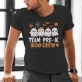 Cute Ghosts Pre-K Boo Crew Teachers Halloween Party Team For Men Women Kids Men's V-Neck T-Shirt, gift for family, gift for coworker