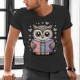 Cute Reading Owl Book Lover Teacher Librarian Bookworm Men's V-Neck T-Shirt, gift for family, gift for coworker Cute Reading Owl Book Lover Teacher Librarian Bookworm Men's V-Neck T-Shirt, gift for family, gift for coworker