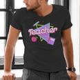 Cute Teacher Shirt 80's 90's Style Retro Old School Teacher For Men Women Men's V-Neck T-Shirt, gift for family, gift for coworker