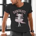 Dancolotl Ballerina Axolotl Ballet Dance Teacher Men's V-Neck T-Shirt, gift for family, gift for coworker
