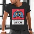 All Done Sped Teacher ASL Teacher Neurodiversity Hand Sign Men's V-Neck T-Shirt, gift for family, gift for coworker