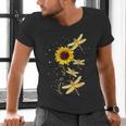 Dragonfly Sunflower Teacher Growth Mindset Choose To Shine Men's V-Neck T-Shirt, gift for family, gift for coworker Dragonfly Sunflower Teacher Growth Mindset Choose To Shine Men's V-Neck T-Shirt, gift for family, gift for coworker