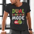 Dual Language Teacher Bilingual Teacher Men's V-Neck T-Shirt, gift for family, gift for coworker