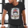 Early Head Start Life Messy Bun Back To School Teacher Women Men's V-Neck T-Shirt, gift for family, gift for coworker Early Head Start Life Messy Bun Back To School Teacher Women Men's V-Neck T-Shirt, gift for family, gift for coworker