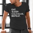 Eat Sleep Calculus Repeat Mathematics Math Teacher Men's V-Neck T-Shirt, gift for family, gift for coworker