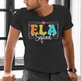 ELA Squad Teacher Back To School English Language Arts Men's V-Neck T-Shirt, English Teacher Shirts, gift for family, gift for coworker