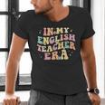 In My English Teacher Era Retro Back To School Literature Men Women Men's V-Neck T-Shirt, English Teacher Shirts, gift for family, gift for coworker