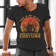 English Teacher Matching This Is My Scary Halloween Costume Men's V-Neck T-Shirt, English Teacher Shirts, gift for family, gift for coworker