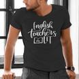 English Teachers Are Lit Teacher Appreciation Men's V-Neck T-Shirt, English Teacher Shirts, gift for family, gift for coworker