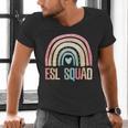 ESL Squad Teacher Crew Team Back To School English Rainbow Men's V-Neck T-Shirt, Esl Teacher Shirts, English Teacher Shirts, gift for family, gift for coworker ESL Squad Teacher Crew Team Back To School English Rainbow Men's V-Neck T-Shirt, Esl Teacher Shirts, English Teacher Shirts, gift for family, gift for coworker