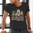 Everyone Communicates Differently Halloween SLP Sped Teacher Men's V-Neck T-Shirt, gift for family, gift for coworker Everyone Communicates Differently Halloween SLP Sped Teacher Men's V-Neck T-Shirt, gift for family, gift for coworker